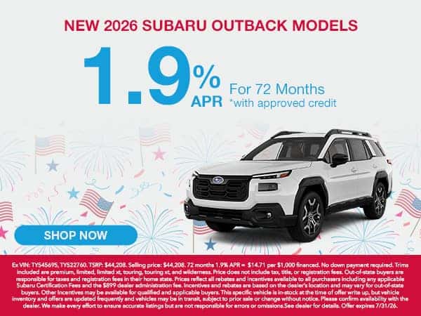 New 2026 Subaru Outback Models