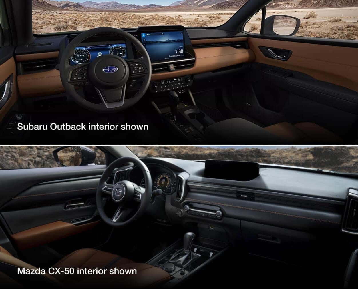 Subaru Outback vs. Mazda CX-50 Infotainment