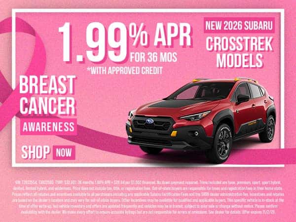 New 2026 Subaru Crosstrek Models
