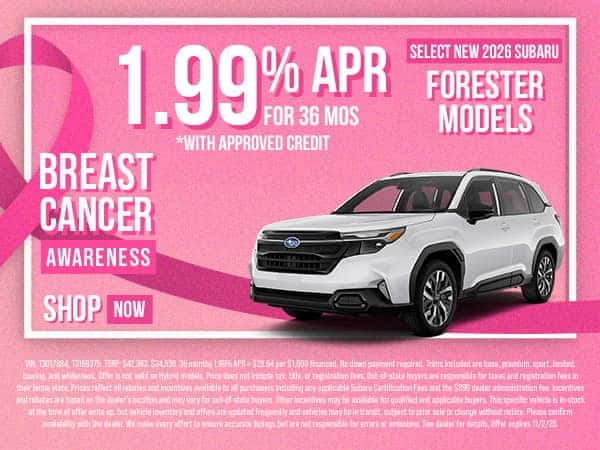Select New 2026 Subaru Forester Models