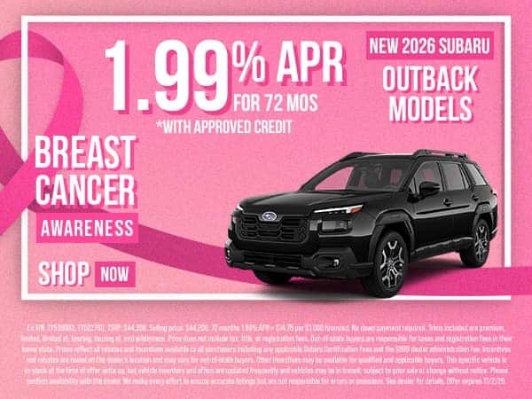 New 2026 Subaru Outback Models