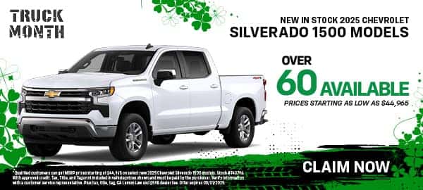 New In Stock 2025 Chevrolet Silverado 1500 Models