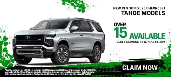 New In Stock 2025 Chevrolet Tahoe Models 