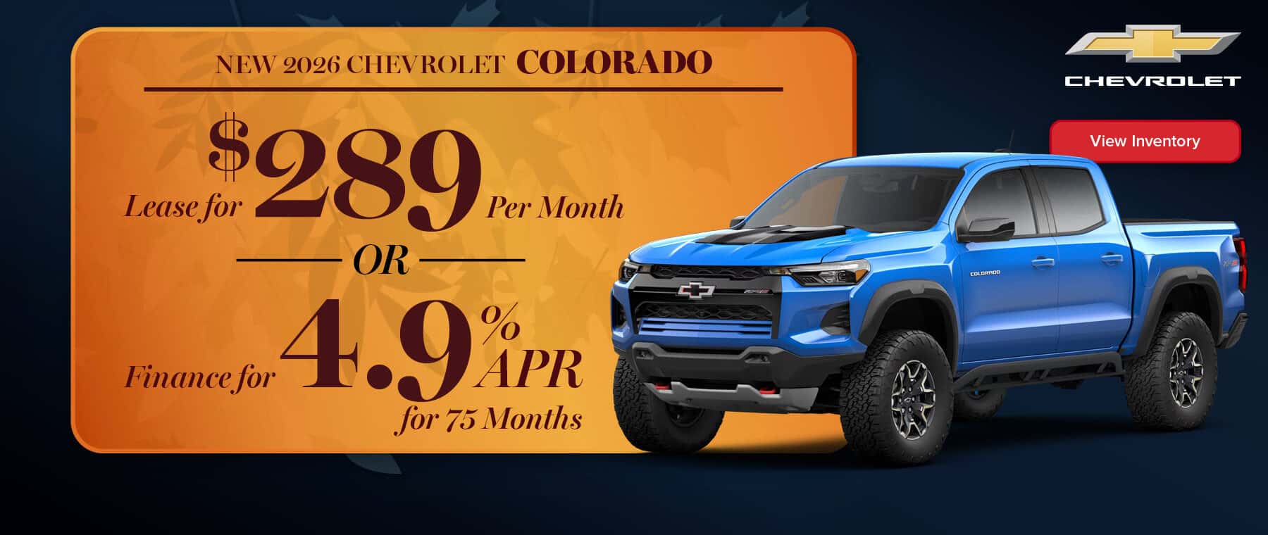 New 2026 CHEVROLET Colorado