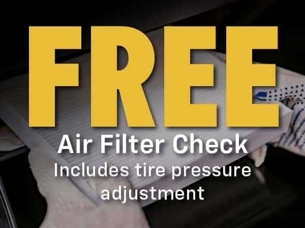 Free air filter check