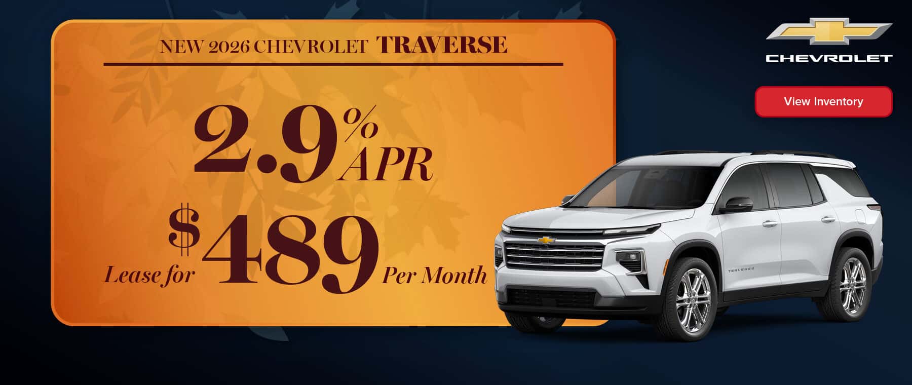 New 2026 CHEVROLET Traverse