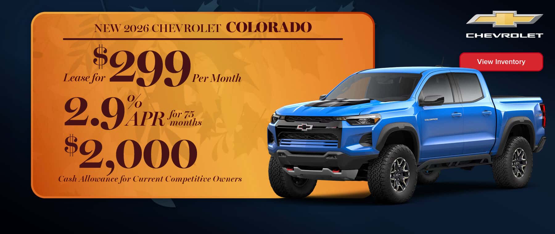 New 2026 CHEVROLET Colorado