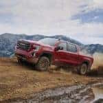 red gmc sierra off road 2021