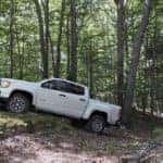 2021 GMC Canyon AT4 Crew Cab in woods