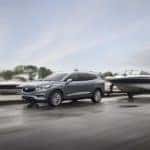 Buick Enclave mid size SUV towing boat