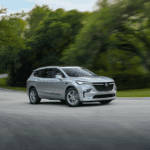 2022 Enclave Avenir (1SP) AWD shown in Quicksilver Metallic (standard SUO 20" wheels with Pearl Nickel finish) and Avenir Technology Package.