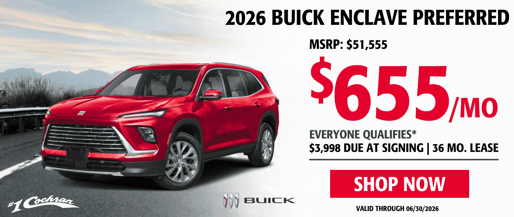 June 2026 Enclave Lease Offer