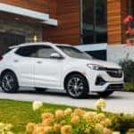 2023 Buick Encore GX Essence (1SL) exterior in White Frost Tricoat.