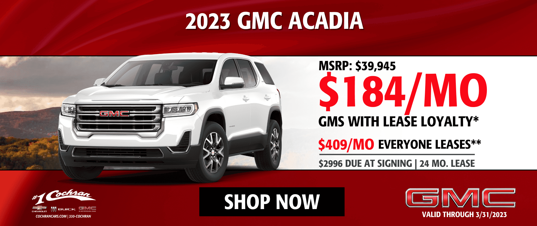 2023 GMC Acadia Lease Offers