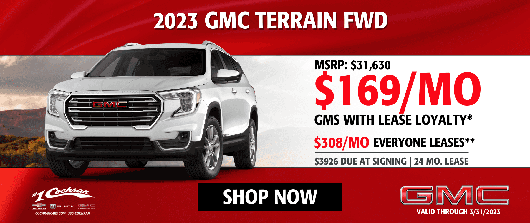 2023 GMC Terrain Lease Offers