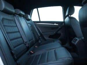 inside of car zoomed in on the back seat 