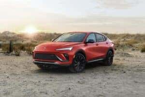 2024 Red Buick Envista on a beach