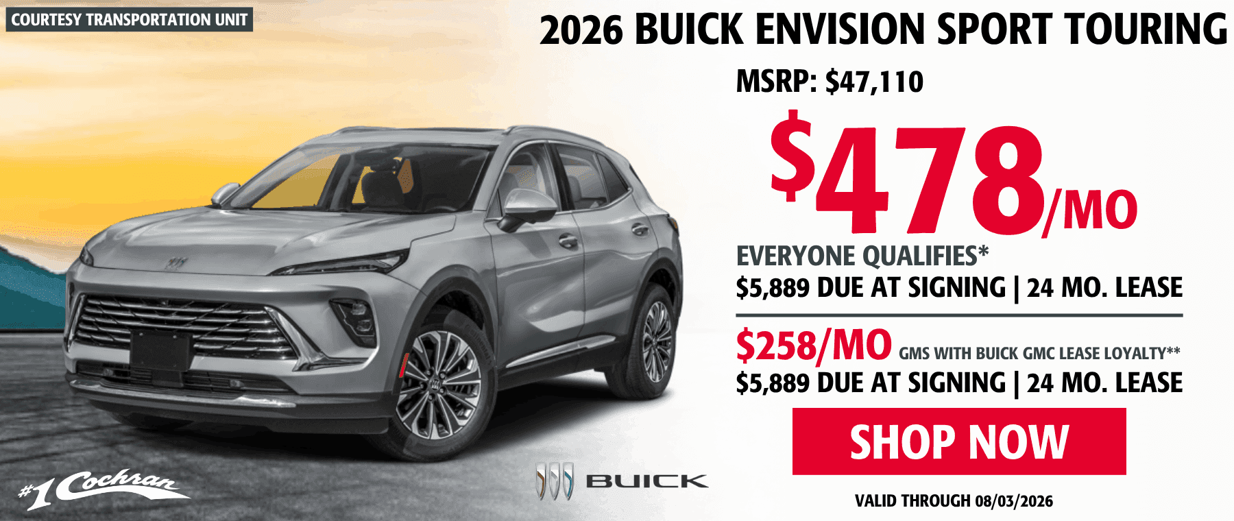 July 2026 Envision Lease Offer