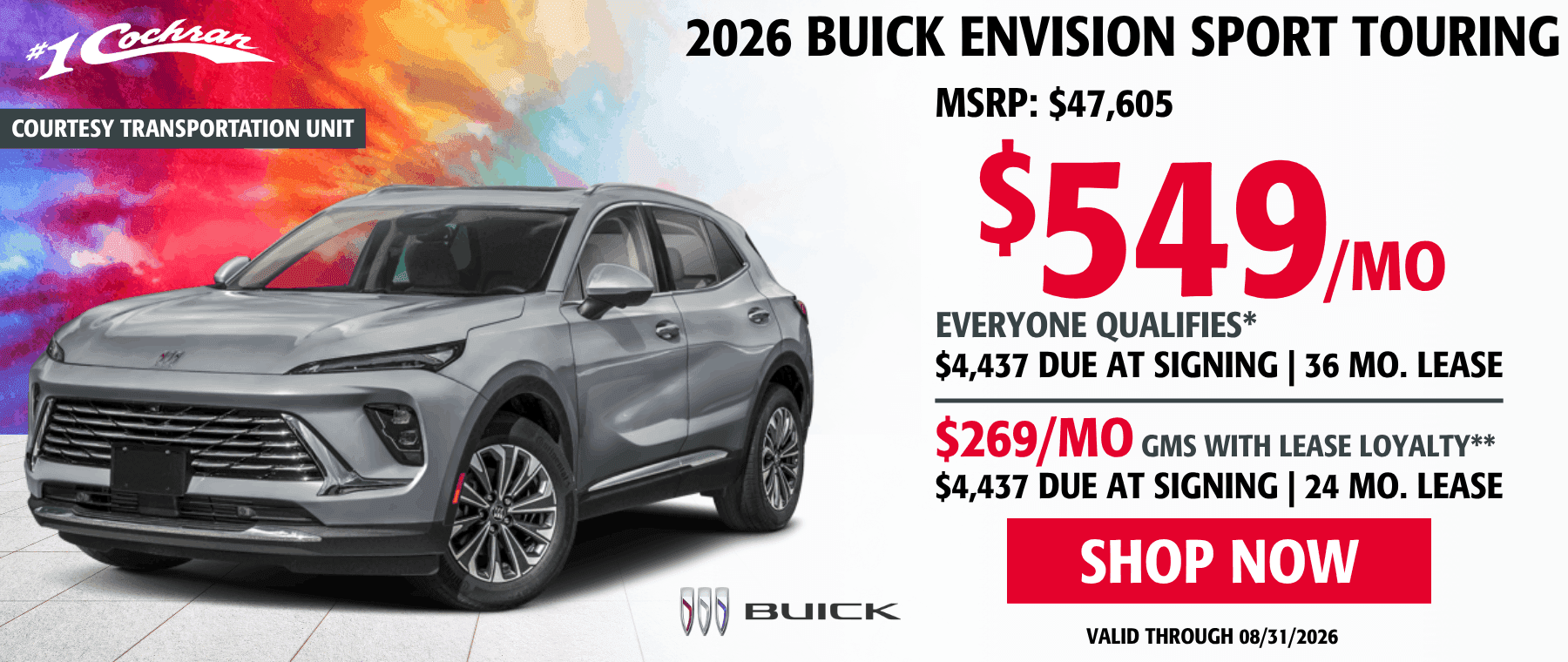 Aug 2026 Envision Lease Offer