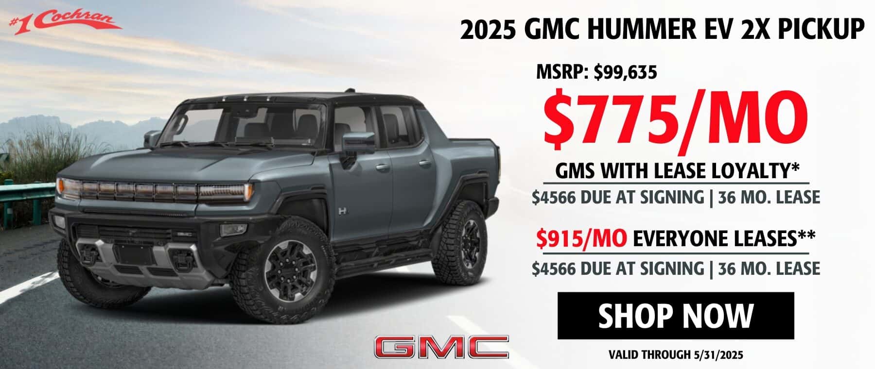 8 May 2025 Hummer EV Lease Offer DSK