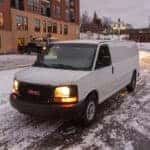 White GMC Van