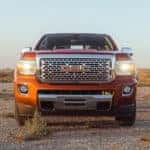 Bronze GMC car in the desert