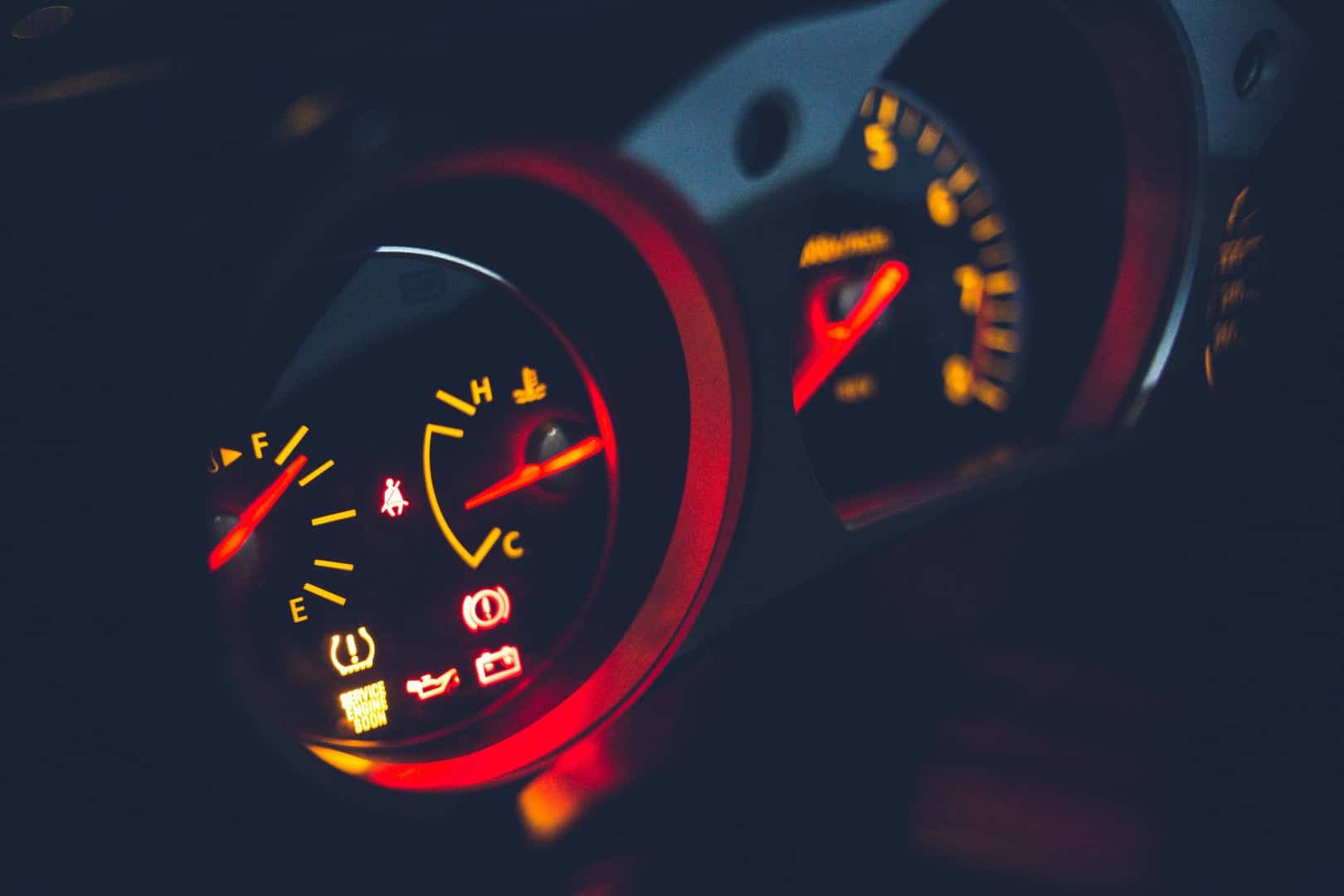 Dashboard lights on