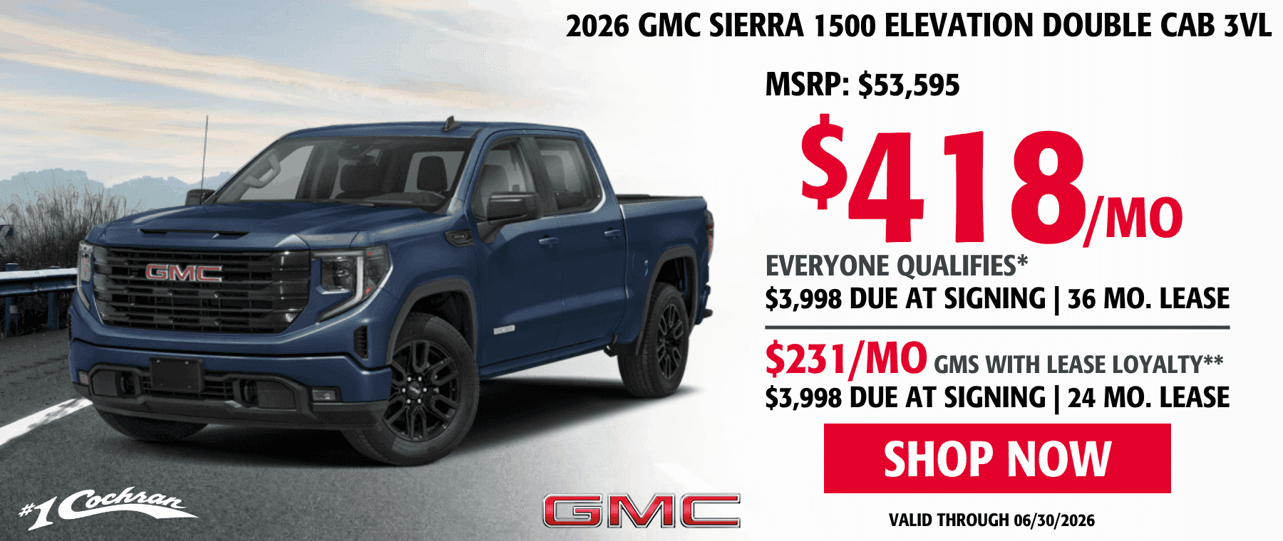 GMC Sierra 1500 Lease Offer