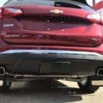 The back end of a red 2019 Chevrolet Equinox.