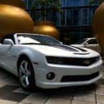 silver chevrolet with black stripe