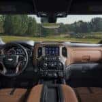 Silverado 1500 Crew Cab High Country [3LZ] interior in Jet Black/Umber HVG with available technology package