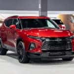 2021 Chevy Blazer in red