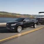 2021 Chevy Colorado LT towing boat on trailer