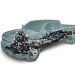 Chevrolet Silverado HD Crew Cab Big Dooley CGI shot of Chassis and Engine