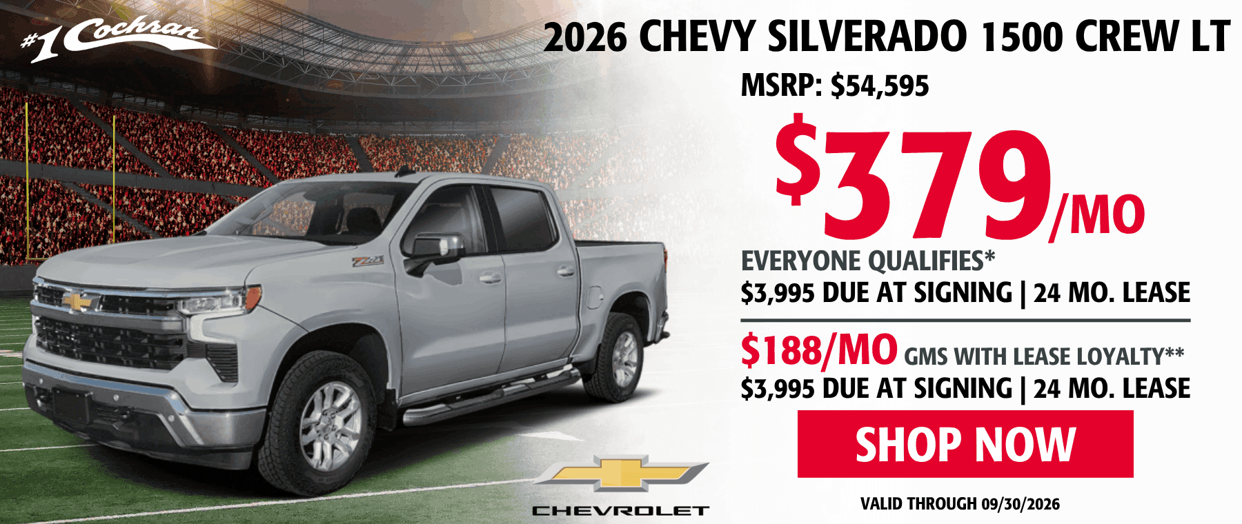 Sept 2026 Silverado Lease Offer