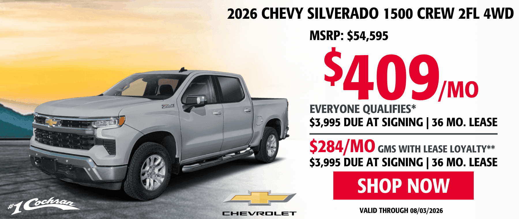 July 2026 Silverado Lease Offer