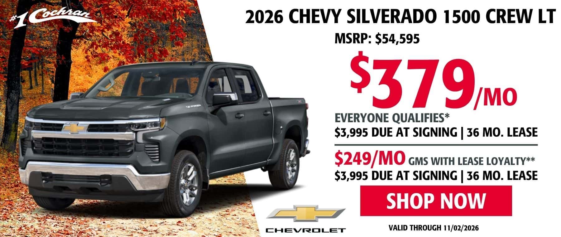 Oct 2026 Silverado Lease Offer