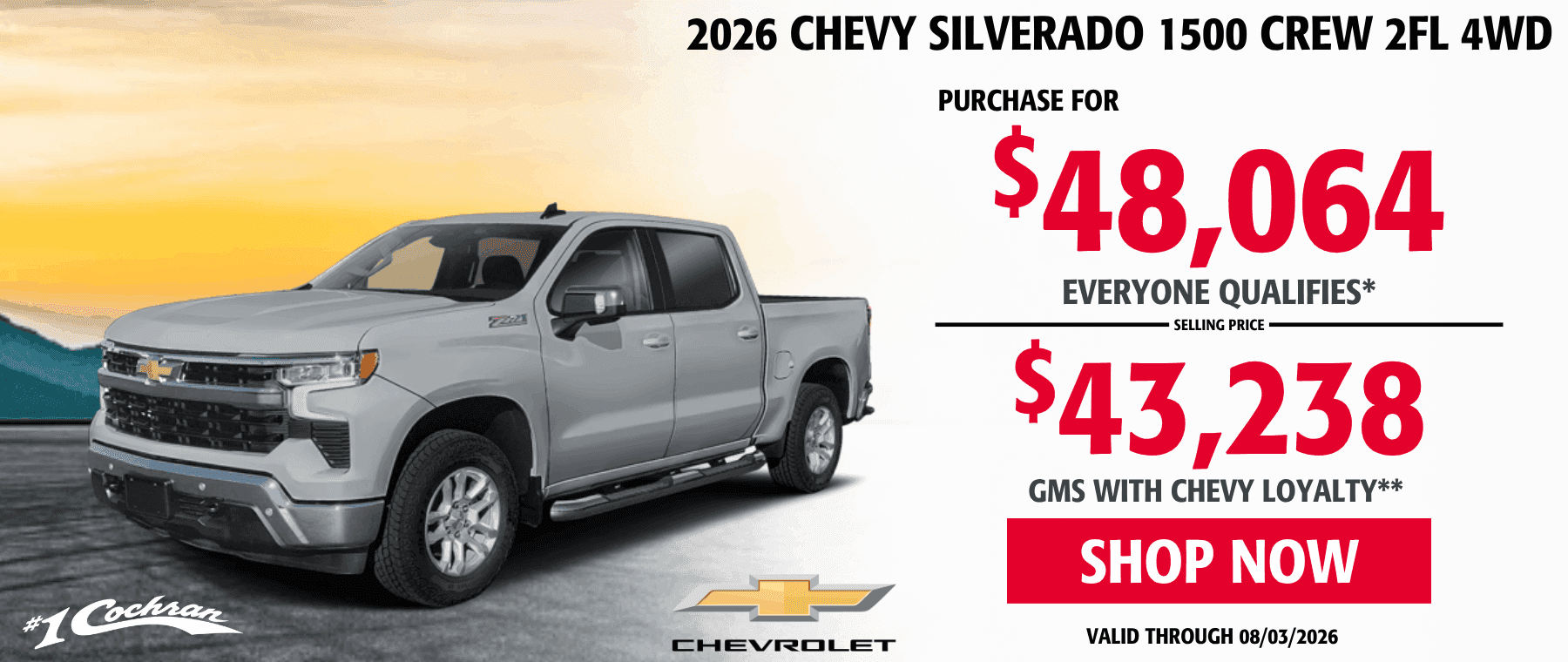 July 2026 Silverado Purchase Offer