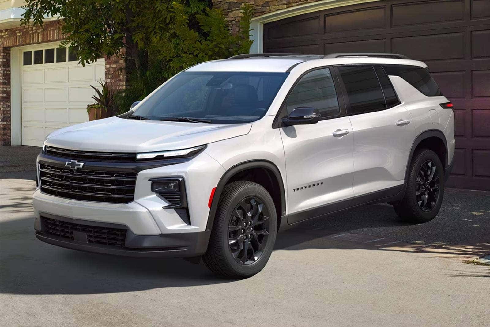 Chevy Traverse in Driveway