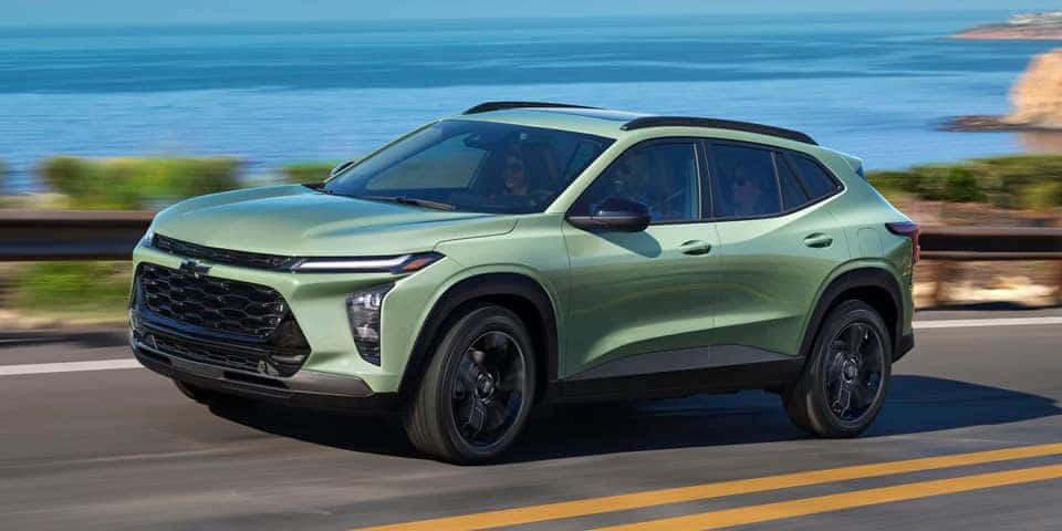 2026 Chevy Trax driving on the coas