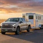 2026 Chevy truck towing a trailer
