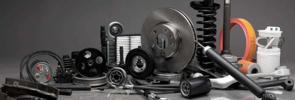 mazda parts on table