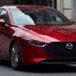 A red 2020 Mazda3 Sedan - El Dorado Mazda in McKinney, TX