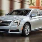 Front exterior view of a used 2019 Cadillac XTS for sale in Racine, WI