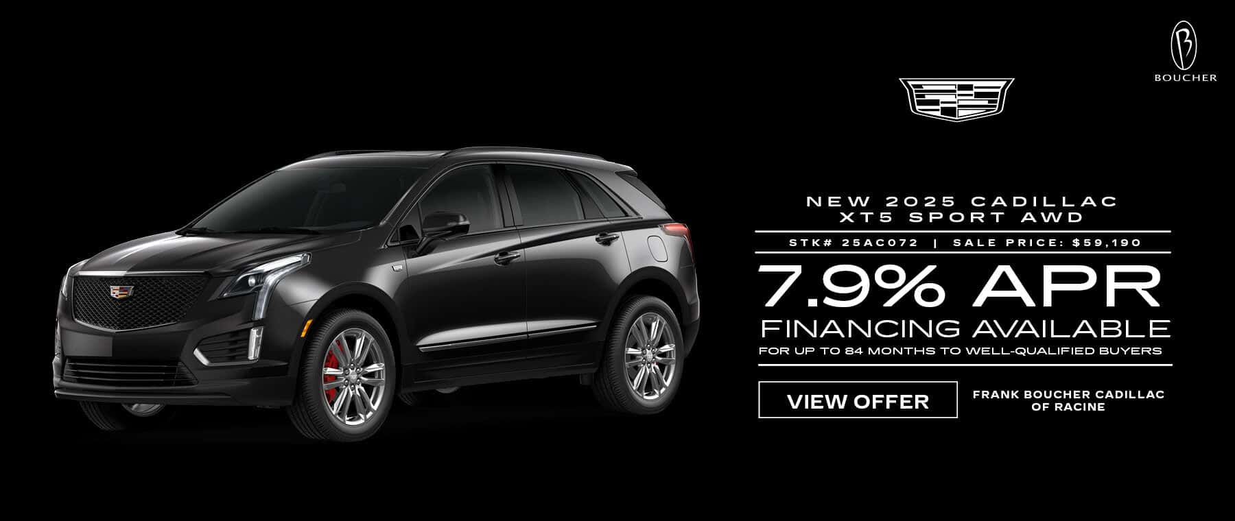Mar 25 - 2025 Cadillac XT5 Sport AWD in Racine, WI