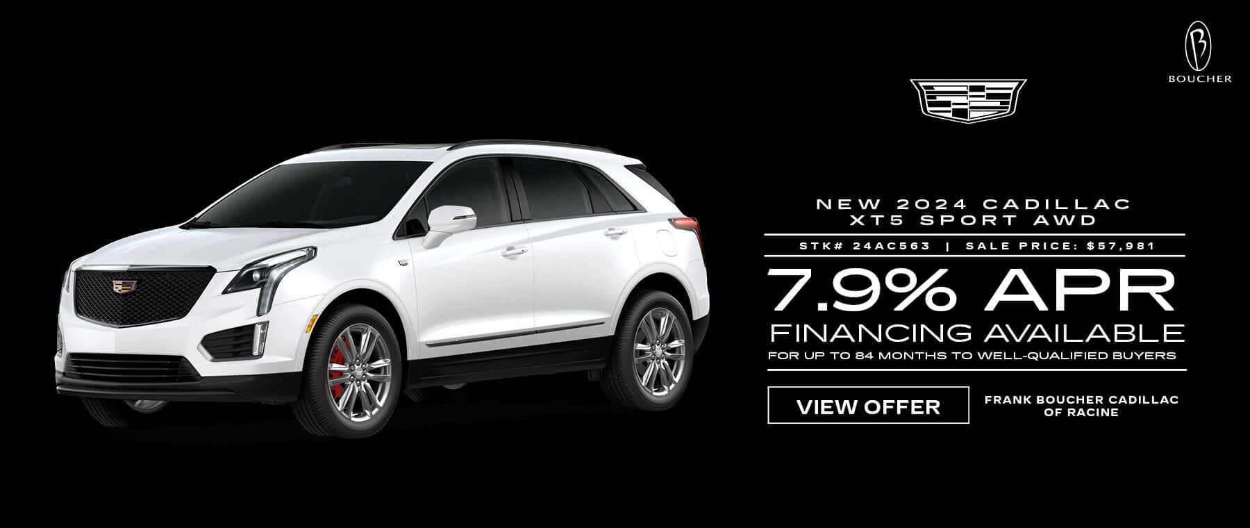 Apr 25 - New 2024 Cadillac XT5 Sport AWD