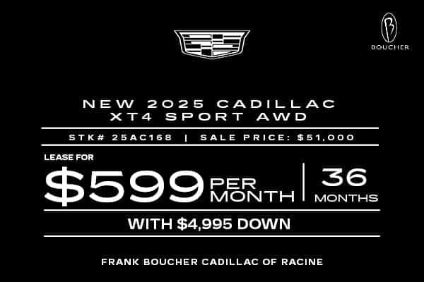 Lease A New 2025 Cadillac XT4 Sport AWD in Waukesha, WI