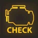 Check engine dashboard light