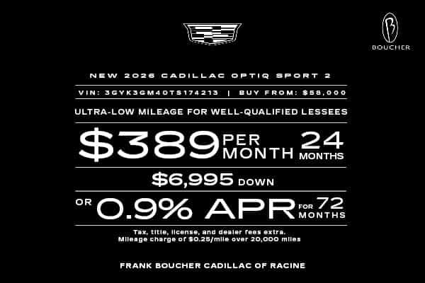 Lease a New 2026 Cadillac Optiq Sport 2!