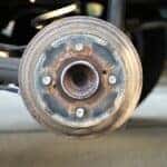 brake rotor showing uneven wear